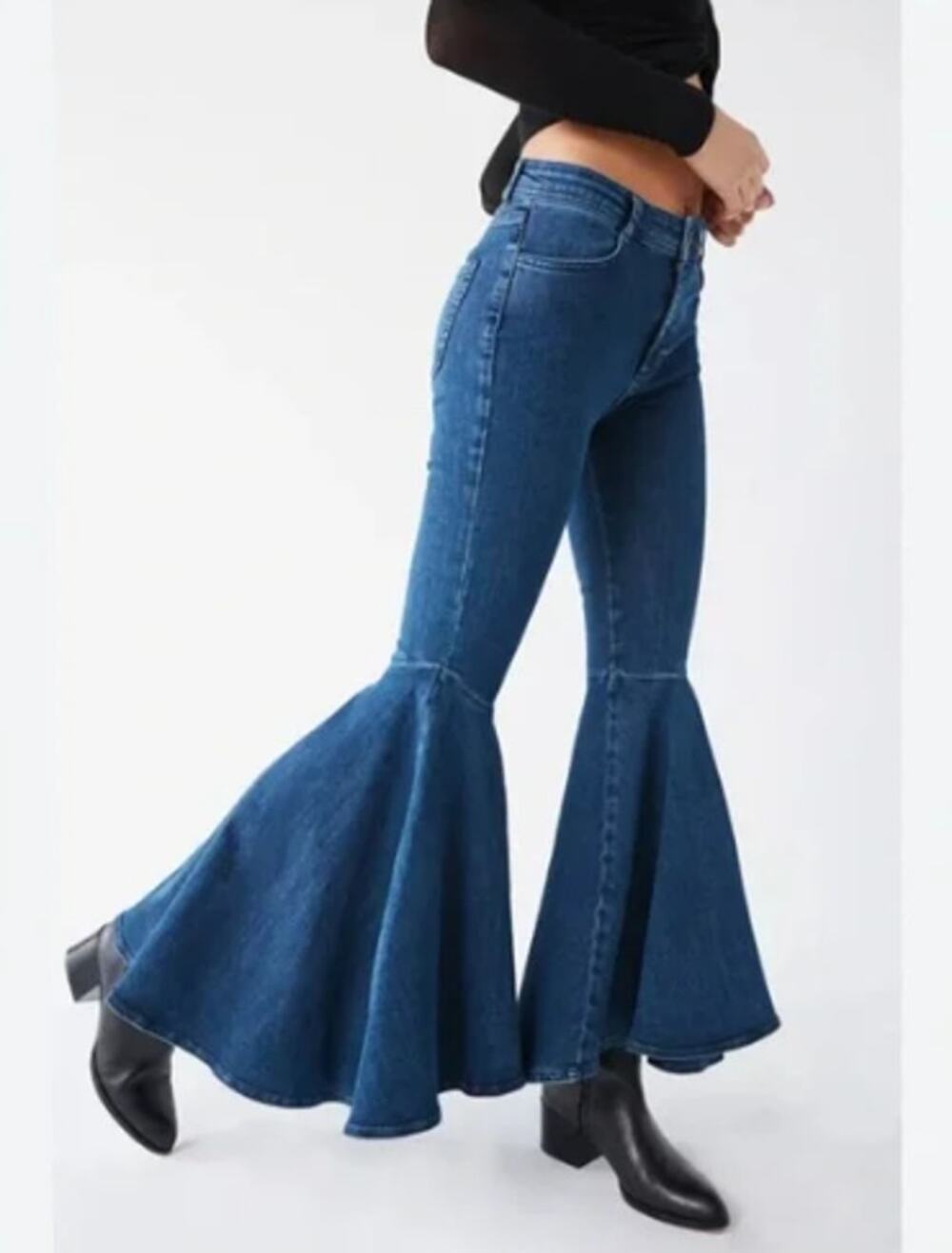 Urban Outfitters BDG Blue High Rise Flared Bootcut Bell Bottom Denim Jeans 29